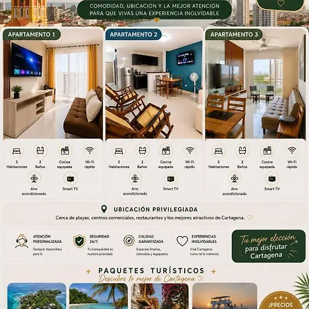 De Lujo 3rooms Ac Con Vista A Laguna Y Mar Apartamento *